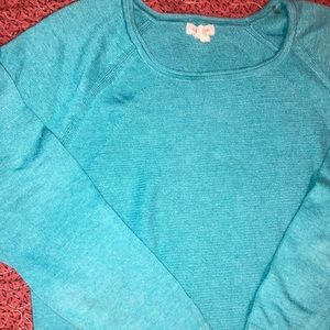 Vintage L. L. Bean turquoise sweater
